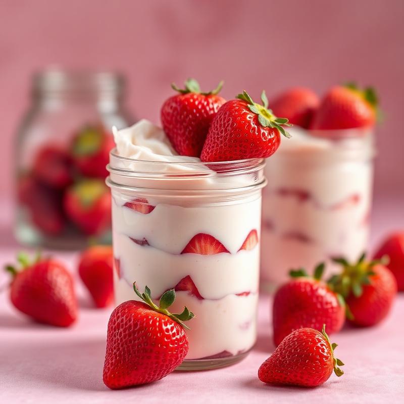 Strawberry Cream Jar